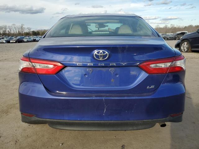 4T1B11HK8JU579455 - 2018 TOYOTA CAMRY L BLUE photo 6