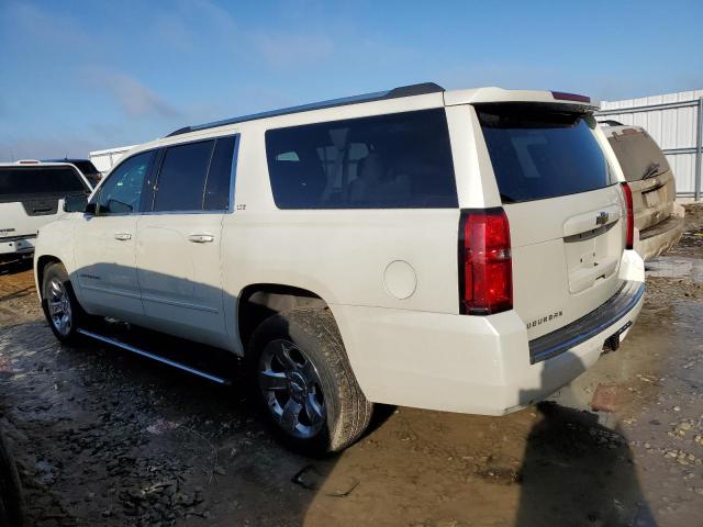 1GNSKKKC6FR735051 - 2015 CHEVROLET SUBURBAN K1500 LTZ WHITE photo 2