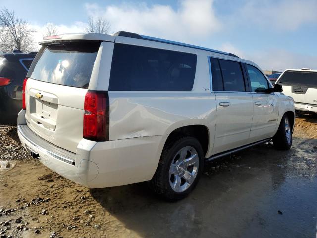 1GNSKKKC6FR735051 - 2015 CHEVROLET SUBURBAN K1500 LTZ WHITE photo 3