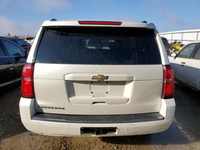 1GNSKKKC6FR735051 - 2015 CHEVROLET SUBURBAN K1500 LTZ WHITE photo 6