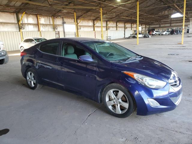 5NPDH4AE4CH103165 - 2012 HYUNDAI ELANTRA GLS BLUE photo 4