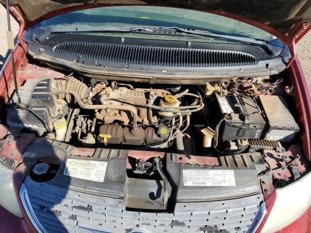2C8GP64LX1R329151 - 2001 CHRYSLER TOWN & COU LIMITED RED photo 12