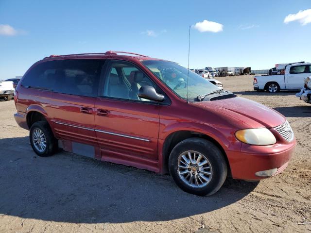 2C8GP64LX1R329151 - 2001 CHRYSLER TOWN & COU LIMITED RED photo 4