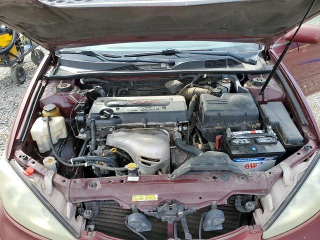 4T1BE32K24U309747 - 2004 TOYOTA CAMRY LE BURGUNDY photo 11