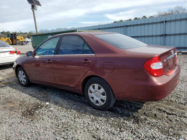 4T1BE32K24U309747 - 2004 TOYOTA CAMRY LE BURGUNDY photo 2