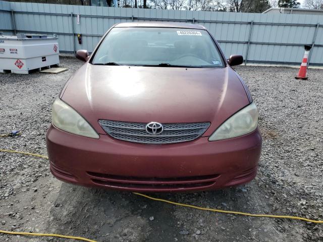 4T1BE32K24U309747 - 2004 TOYOTA CAMRY LE BURGUNDY photo 5