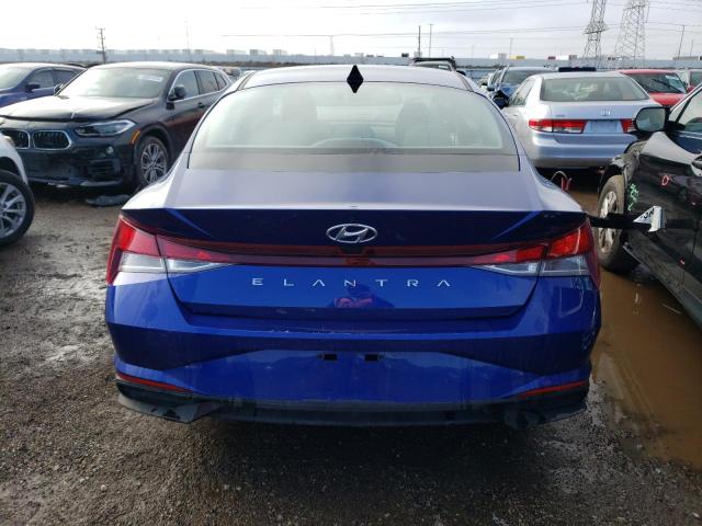 5NPLM4AG8NH083501 - 2022 HYUNDAI ELANTRA SEL BLUE photo 6