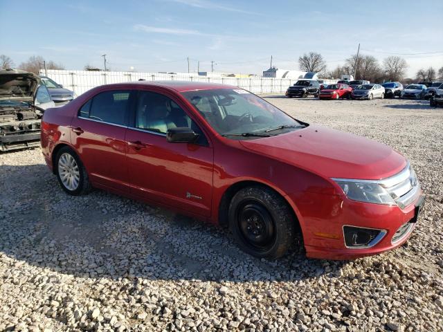 3FADP0L31BR261066 - 2011 FORD FUSION HYBRID RED photo 4