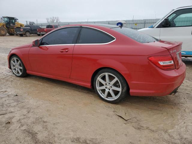 WDDGJ4HB8DG056960 - 2013 MERCEDES-BENZ C 250 RED photo 2