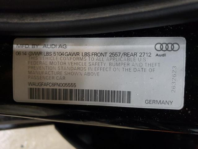 WAUGFAFC6FN005555 - 2015 AUDI A6 PREMIUM PLUS BLACK photo 12