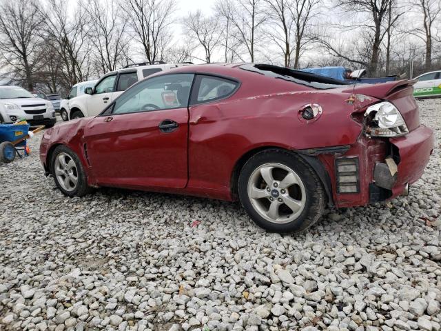 KMHHM65D16U229578 - 2006 HYUNDAI TIBURON GS RED photo 2