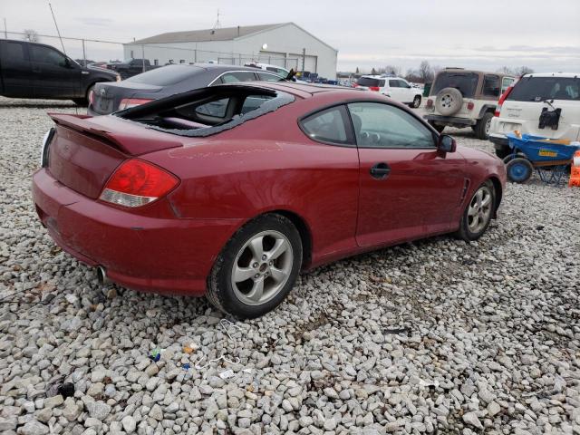 KMHHM65D16U229578 - 2006 HYUNDAI TIBURON GS RED photo 3