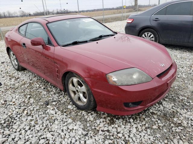 KMHHM65D16U229578 - 2006 HYUNDAI TIBURON GS RED photo 4