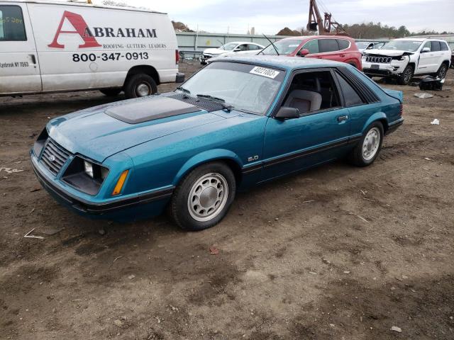 1FABP28M5EF109104 - 1984 FORD MUSTANG L TURQUOISE photo 1