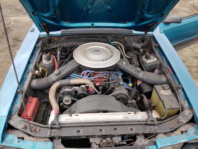 1FABP28M5EF109104 - 1984 FORD MUSTANG L TURQUOISE photo 11