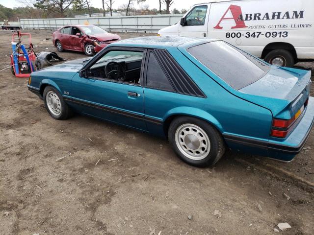 1FABP28M5EF109104 - 1984 FORD MUSTANG L TURQUOISE photo 2