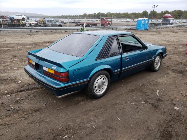 1FABP28M5EF109104 - 1984 FORD MUSTANG L TURQUOISE photo 3