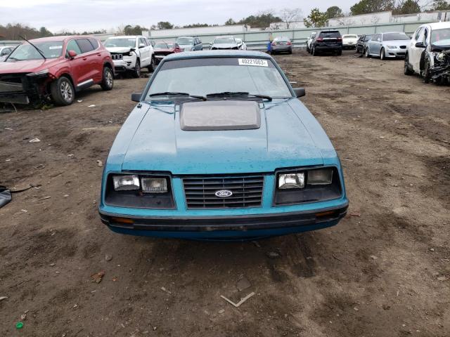 1FABP28M5EF109104 - 1984 FORD MUSTANG L TURQUOISE photo 5