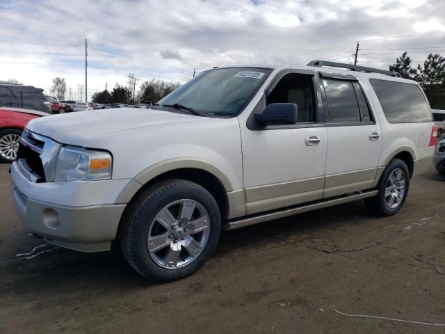 1FMJK1J59AEB54902 - 2010 FORD EXPEDITION EL EDDIE BAUER WHITE photo 1