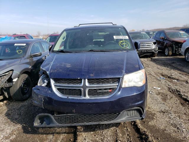 2C4RDGCG4ER405496 - 2014 DODGE GRAND CARA SXT BLUE photo 5