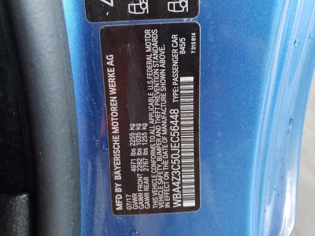 WBA4Z3C50JEC56448 - 2018 BMW 430XI BLUE photo 12