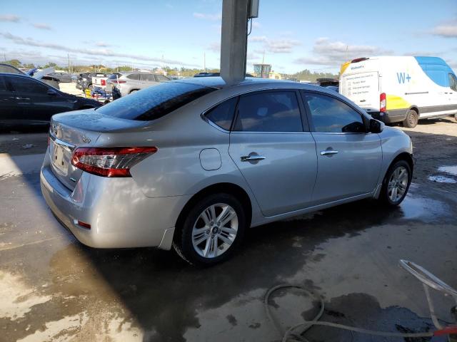 3N1AB7APXEY285633 - 2014 NISSAN SENTRA S SILVER photo 3