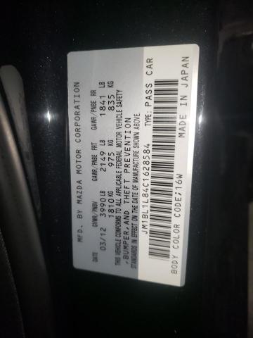 JM1BL1L84C1628584 - 2012 MAZDA 3 I BLACK photo 12