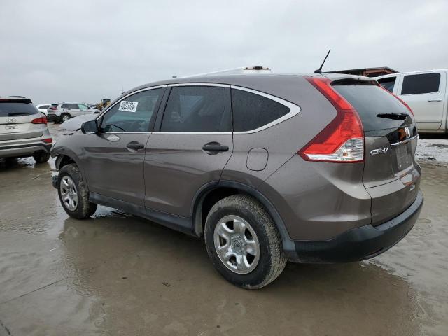 5J6RM4H37DL050491 - 2013 HONDA CR-V LX BROWN photo 2