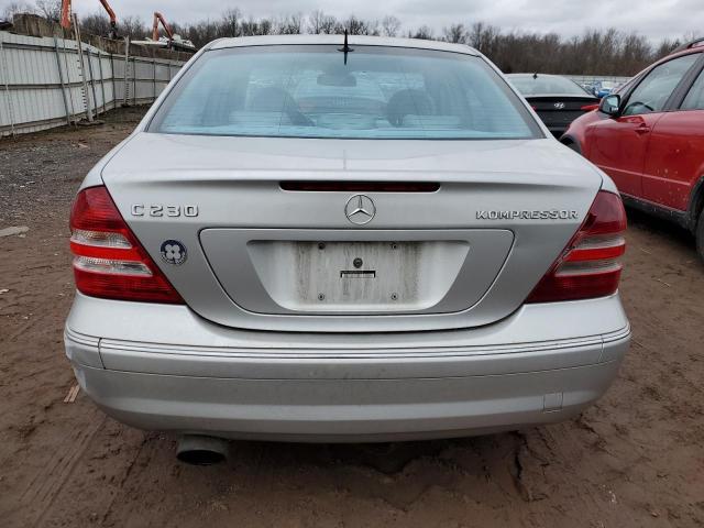 WDBRF40J25F595510 - 2005 MERCEDES-BENZ C-CLASS 230K SPORT SEDAN SILVER photo 6