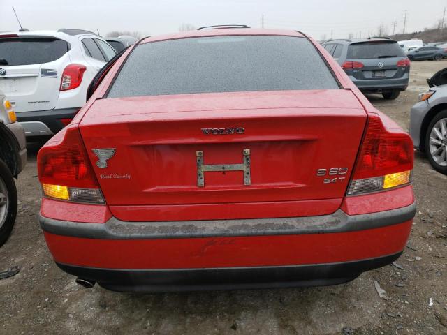 YV1RS58D322123864 - 2002 VOLVO S60 2.4T RED photo 6