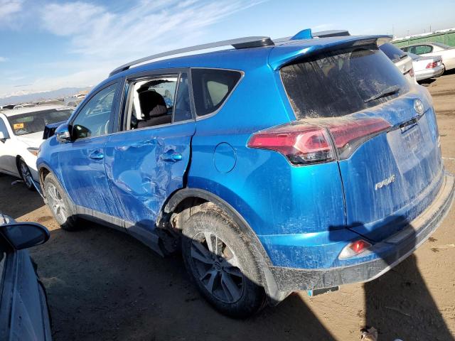 JTMRFREV4JJ245555 - 2018 TOYOTA RAV4 ADVENTURE BLUE photo 2