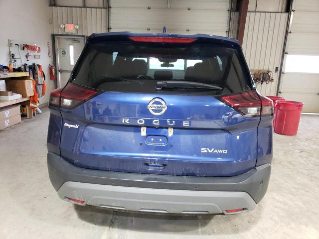 5N1AT3BB7MC725901 - 2021 NISSAN ROGUE SV BLUE photo 6