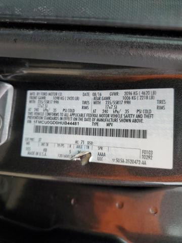 1FMCU0GD0HUB44481 - 2017 FORD ESCAPE SE GRAY photo 13