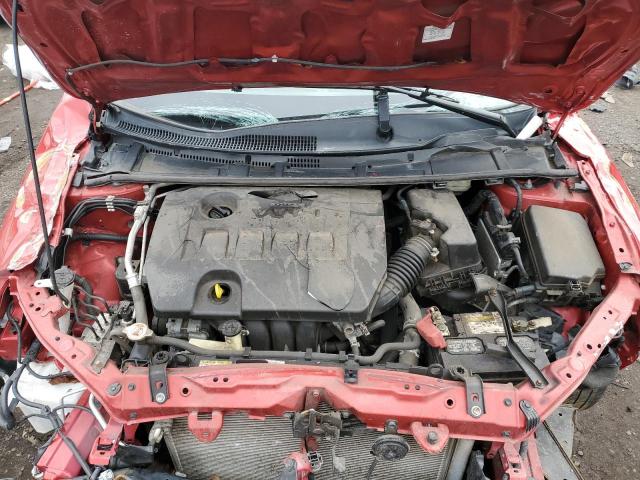 2T1BURHE4HC926601 - 2017 TOYOTA COROLLA L RED photo 11