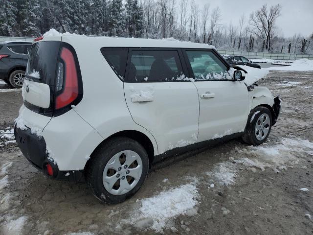 KNDJN2A25E7003802 - 2014 KIA SOUL WHITE photo 3