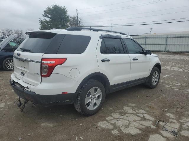 1FM5K8B87DGA74669 - 2013 FORD EXPLORER WHITE photo 3