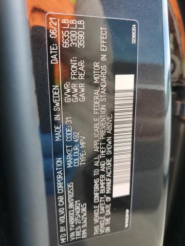 YV4BR0CL8N1782535 - 2022 VOLVO XC90 T8 RECHARGE INSCRIPTION GRAY photo 13