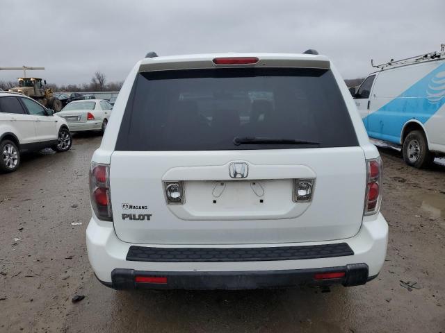 5FNYF28588B003383 - 2008 HONDA PILOT EXL WHITE photo 6