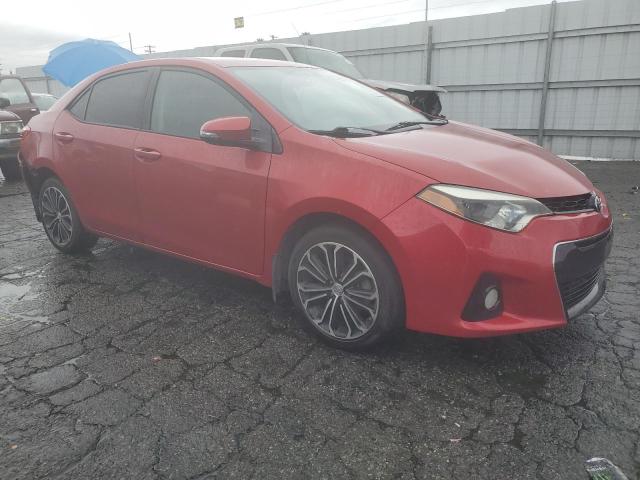 5YFBURHE0FP274587 - 2015 TOYOTA COROLLA L RED photo 4