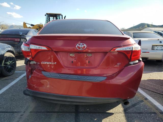 5YFBURHE0FP274587 - 2015 TOYOTA COROLLA L RED photo 6