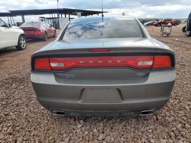 2B3CM5CT0BH591581 - 2011 DODGE CHARGER R/T GRAY photo 6