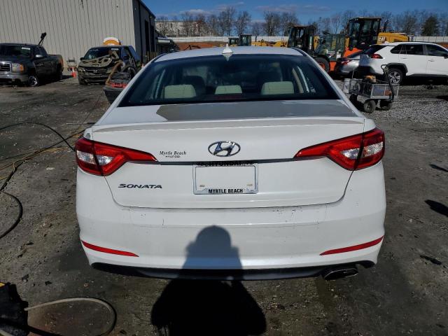 5NPE24AF8GH379353 - 2016 HYUNDAI SONATA SE WHITE photo 6