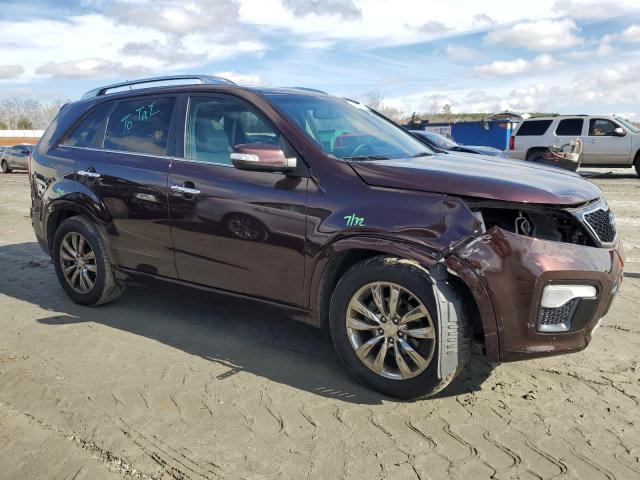 5XYKW4A21BG127528 - 2011 KIA SORENTO SX BURGUNDY photo 4