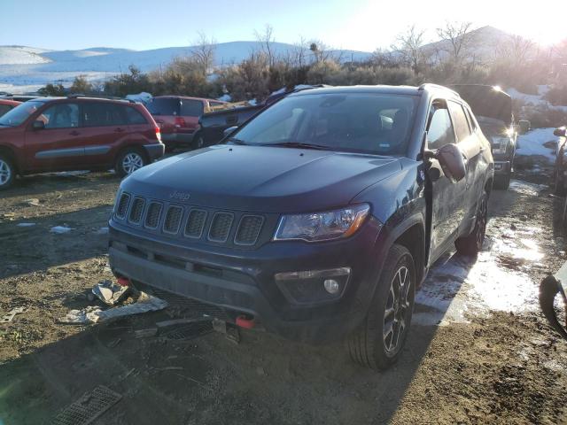 3C4NJDDBXMT512153 - 2021 JEEP COMPASS TRAILHAWK BLUE photo 1