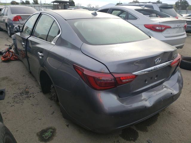 JN1EV7AP4KM541434 - 2019 INFINITI Q50 LUXE GRAY photo 2