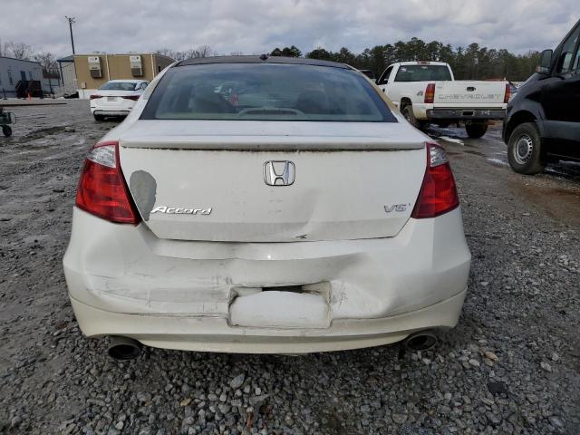 1HGCS22878A015351 - 2008 HONDA ACCORD EXL WHITE photo 6