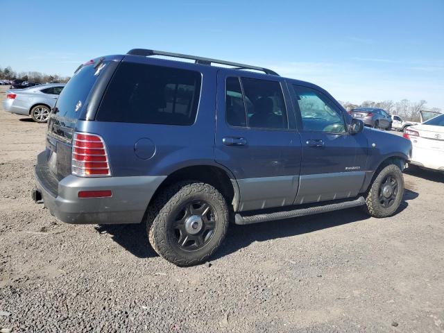 4M2ZU86E42ZJ24472 - 2002 MERCURY MOUNTAINEE BLUE photo 3