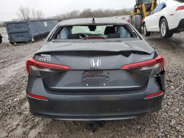 2HGFE2F51RH523175 - 2024 HONDA CIVIC SPORT GRAY photo 6