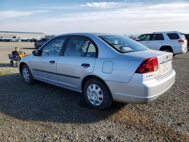 1HGES15172L004587 - 2002 HONDA CIVIC DX SILVER photo 2