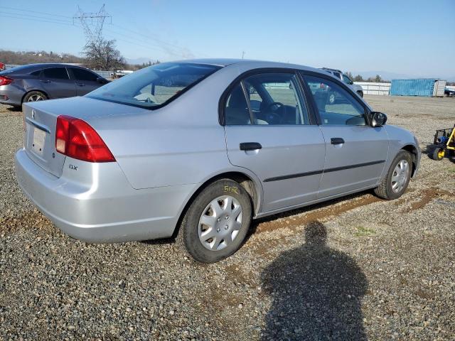 1HGES15172L004587 - 2002 HONDA CIVIC DX SILVER photo 3